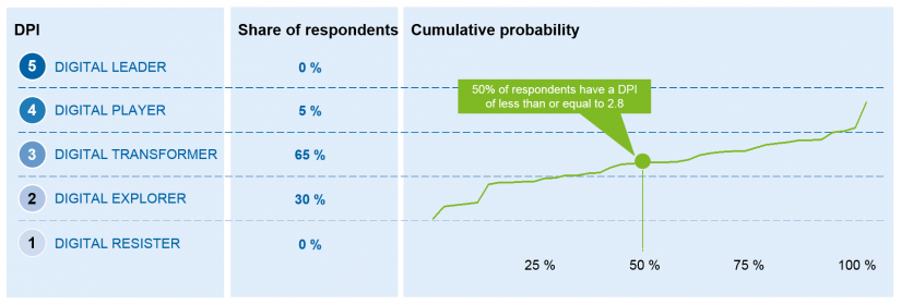 Image Overview of the DPI (digital performance indicator) of the German insurance industry