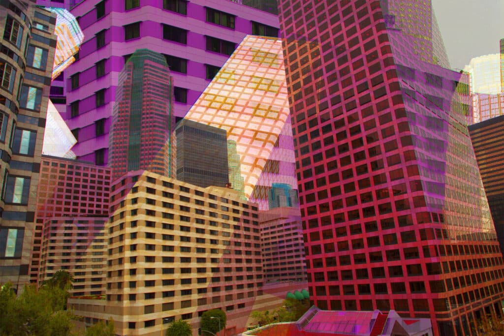 Colorful Montage of Buildings as metaphor for BaFin sets the focus on the credit institutions’ real estate portfolios