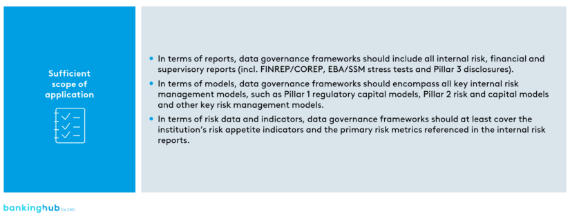 ECB guidelines – recommendations: sufficient scope of application