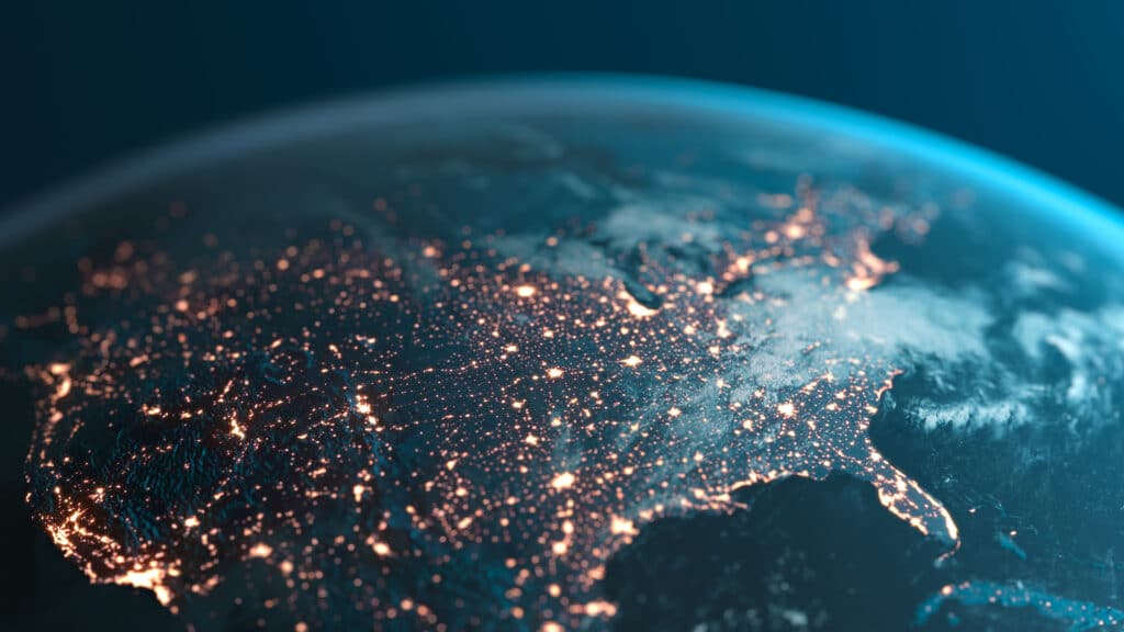 USA from space