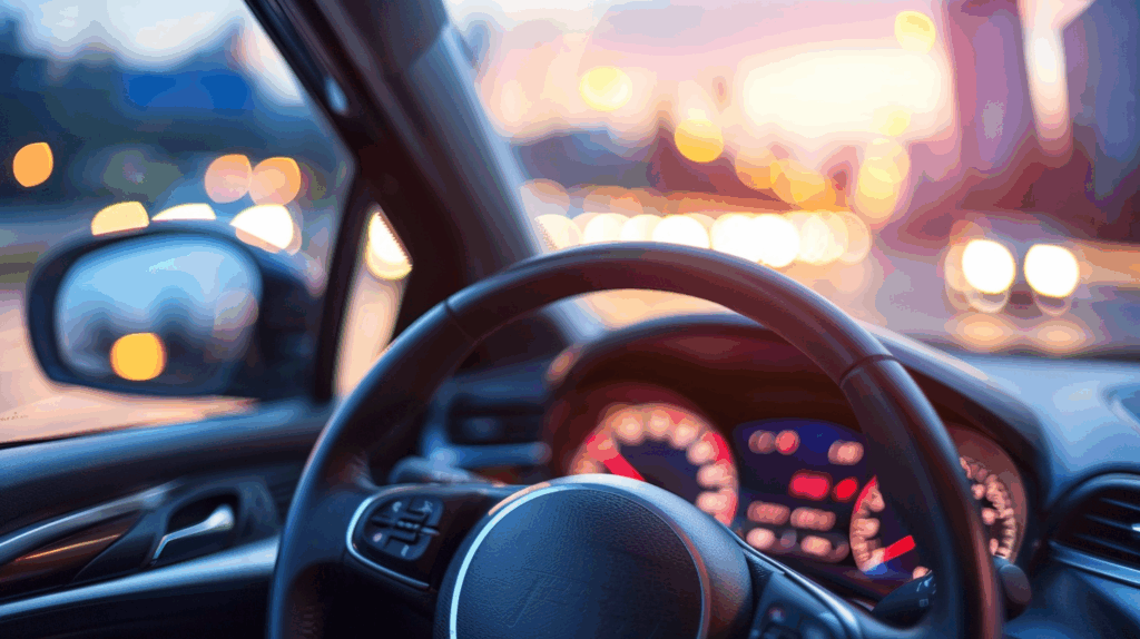 View from the car's cockpit as a metaphor for the leasing providers in the mobility as a service shift