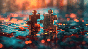 puzzle pieces as a metaphor for how do small cooperative banks become stronger together through mergers?